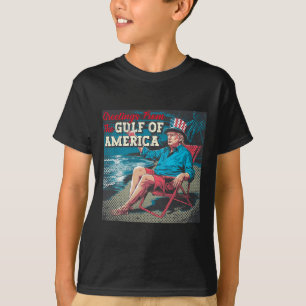 Camiseta Trump Saudação Da Patr Da Praia Do Golfo Da Améric