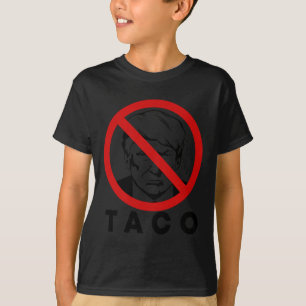 Camiseta Trump Sempre Desiste Piada Engraçada de Taco Retro