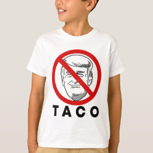 Camiseta Trump Sempre Desiste Piada Engraçada de Taco Retro