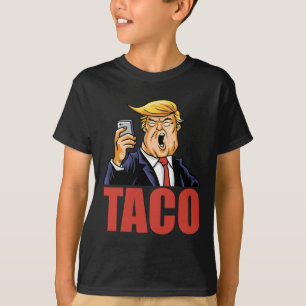 Camiseta Trump Sempre Desiste Piada Engraçada do Taco Retro