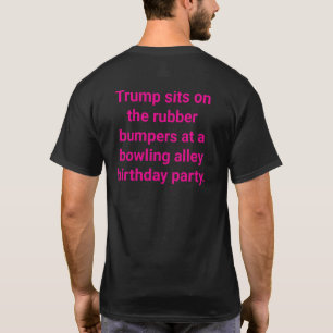 Camiseta Trump senta-se nos amortecedores de borracha Hanka