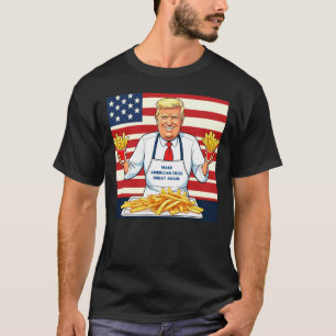 Camiseta Trump Servindo Mcdonalds Fries