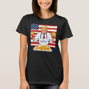 Camiseta Trump Servindo Mcdonalds Fries