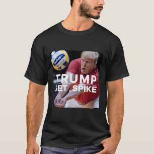 Camiseta Trump Set Spike Engraçado Jogador Político De Vole