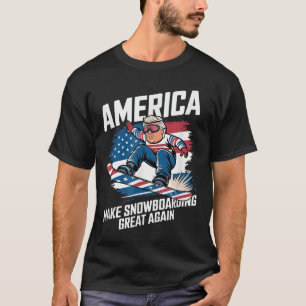 Camiseta Trump Snowboard Usa - Faça o Excelente de Snowboar