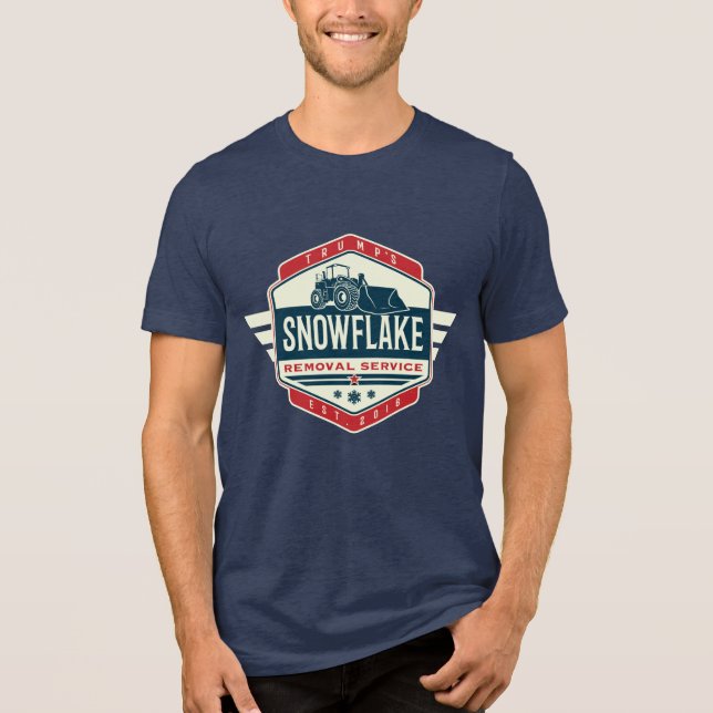 Camiseta Trump Snowflakes Remoção Serviço de Eleição Novida (Frente)