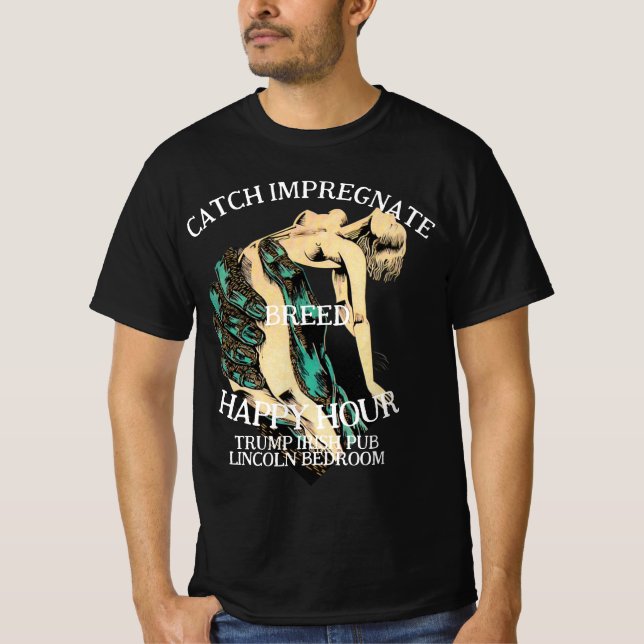 Camiseta Trump Submissive Wives Breeding Program Begins (Frente)