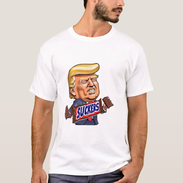 Camiseta Trump Sucker Candy Bar (Frente)