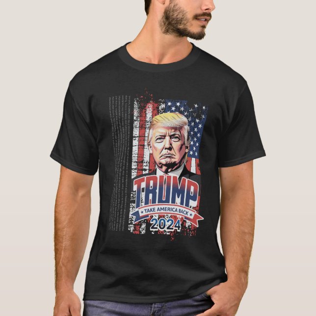 Camiseta Trump Take America Back 2024 (Frente)