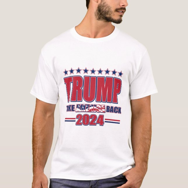 Camiseta Trump Take America Back 2024 (Frente)