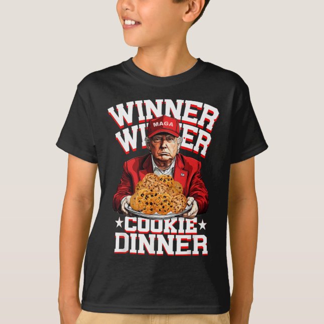 Camiseta Trump Take America Byck Funny Winner Winner Winner (Frente)