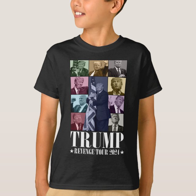 Camiseta Trump The Revenge Tour 2024 Engraçado (Frente)