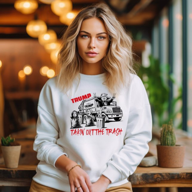 Camiseta Trump Tirando O Lixo (Criador carregado)
