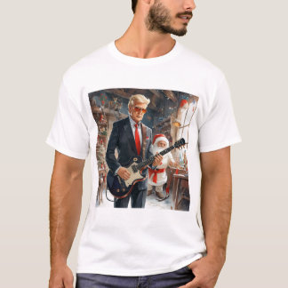 Camiseta Trump Tocando Violão Elétrico - oficina SANTA CLAU