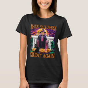 Camiseta Trump Torna O Excelente De Halloween Novamente Eng