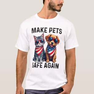 Camiseta Trump Torna Os Animais Seguros Novamente A Vance D