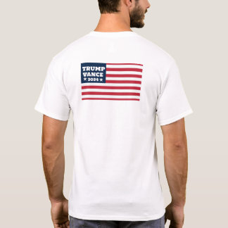 Camiseta Trump Vance 2024 American Flag Tee
