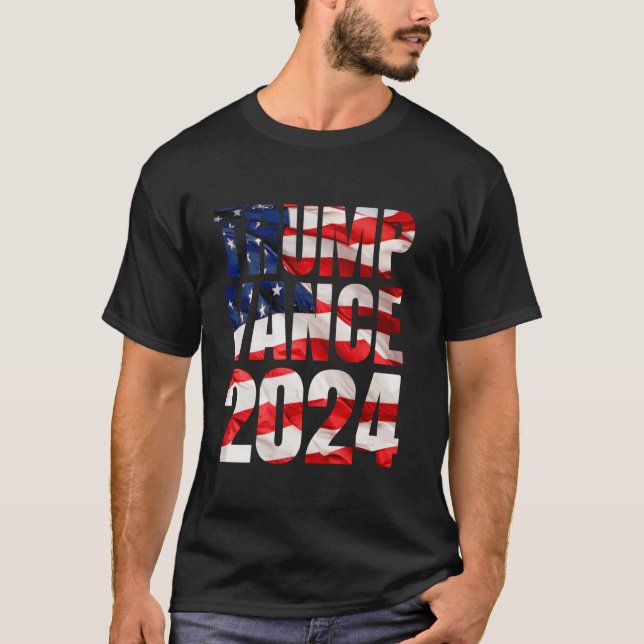 Camiseta Trump Vance 2024 Eleição Donald Trump JD Vance 20 (Frente)
