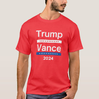 Camiseta Trump Vance 2024 Para Presidente VP/Eleições Nos E
