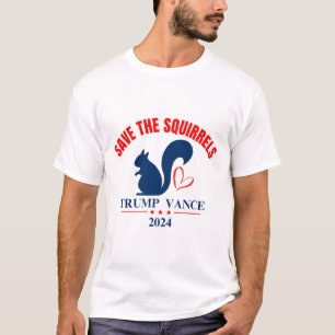 Camiseta Trump Vance 2024 Salve Os Esquilos