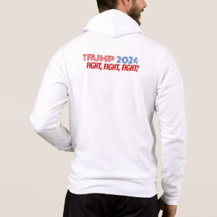 CAMISETA TRUMP VANCE 2024 ZIP HOODIE (2 SIDED) - BRANCO