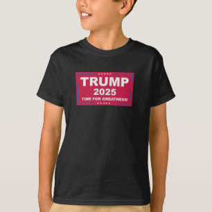 Camiseta Trump Vance 2025 Time For Greatness (Tempo Para Gr
