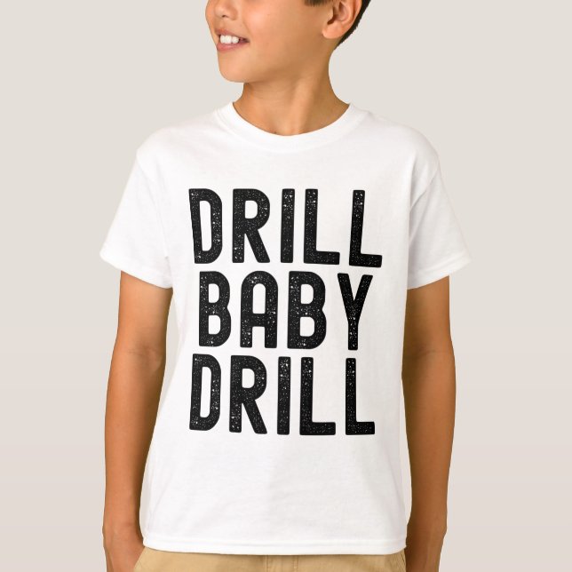 Camiseta Trump Vance Drill Byby Trump Presidente (Frente)