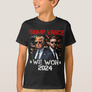 Camiseta Trump Vance Ganhamos o Dia da Inauguração 2025 47º