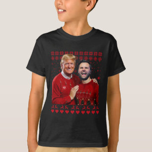Camiseta Trump Vance Irmãos Engraçado Vermelho Feio Natal X