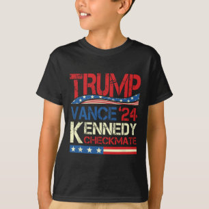 Camiseta Trump Vance Kennedy Xeque-Mate Eleição 2025 Republ