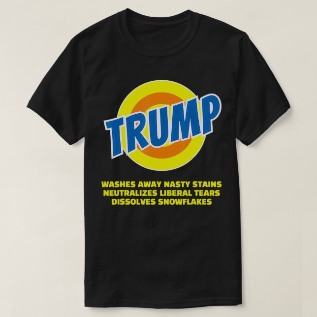 Camiseta Trump Vava Longe Das Chaminés Dessoluciona Floco d (Frente do Design)