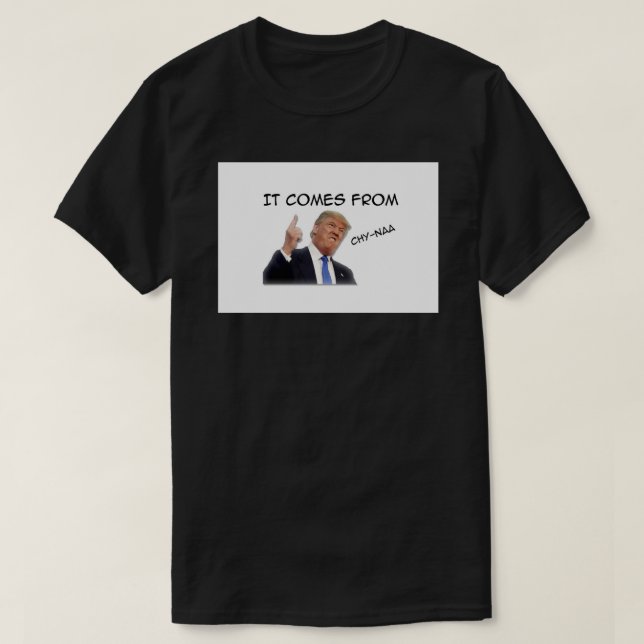 Camiseta Trump Vem Da China Face Mask Mask (Frente do Design)