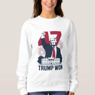 Camiseta Trump Venceu Novamente Eleição 2024 Presidente 47º