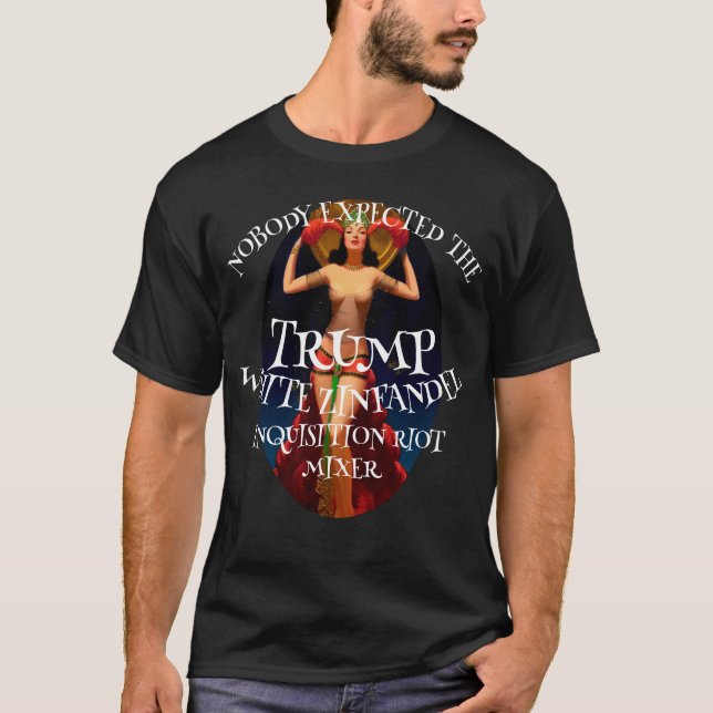 Camiseta Trump White Zinfandel Mixer de Vinho Cata (Frente)