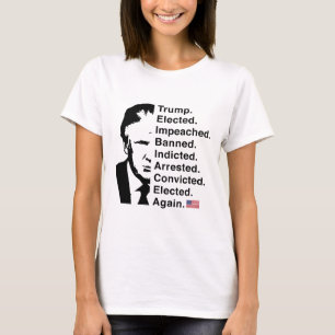 Camiseta Trump Won 2024 Lista Word Reelege Vitória 45 47 Tr