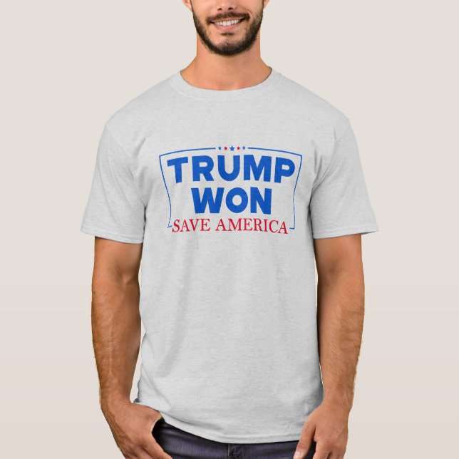 Camiseta Trump Won Save America (Frente)