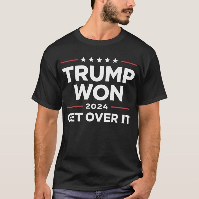 Camiseta Trump Won supera isso 2024 (Frente)