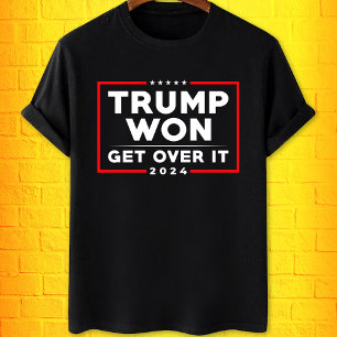Camiseta Trump Won Supera isso anti-democratas engraçados