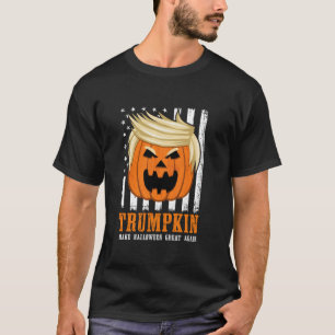 Camiseta Trumpkin Faça Excelente De Halloween De Novo Trump