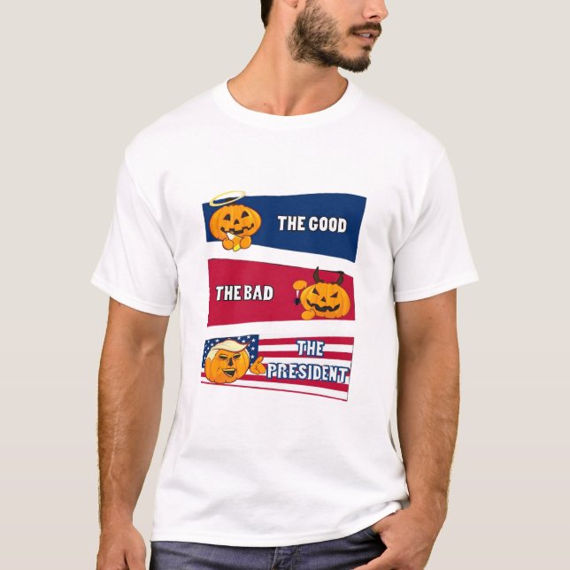 Camiseta Trumpkin Presidente Halloween (Frente)