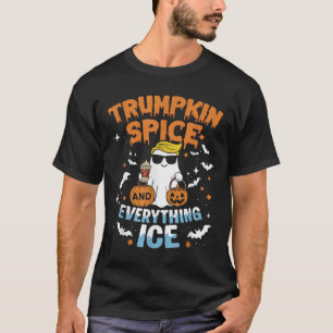 Camiseta Trumpkin Sce E Tudo Gelo Cai Outono Hallow