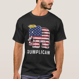 Camiseta Trumplican Engraçado Presidente Trump 2024 Re Polí
