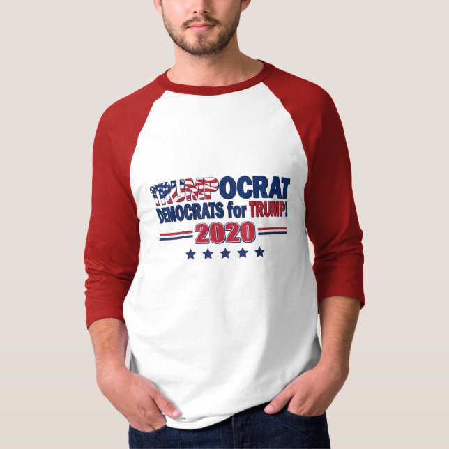 Camiseta Trumpocrat - Democratas para Trump (Frente)