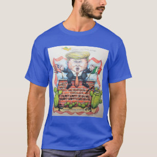 CAMISETA TRUMPTY DUMPTY SAT EM UMA PAREDE