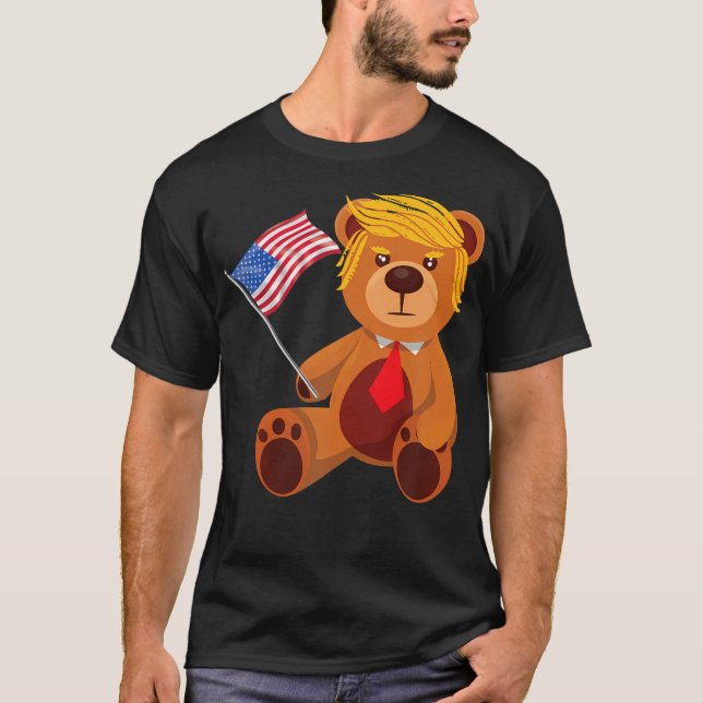 Camiseta Trumpy Bear Trump 24 Presidente Eleitoral Trump 20 (Frente)
