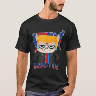 Camiseta Trumpy Cat Tristeza Eleição Presidencial Grumpy