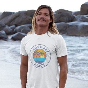 Camiseta Trunk Bay Beach, Rua.