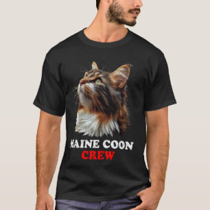 Camiseta TRUPE MAINE COON Proprietários de Gatos Maine Coon