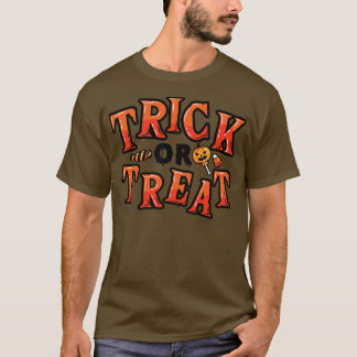 Camiseta Truque Bonito Ou Tratar Doces De Halloween