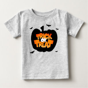 Camiseta Truque de Abóbora ou Trate Feliz Halloween Toddle